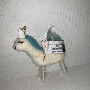 Joyland Unicorn Plush Christmas Ornament NEW w/Tags